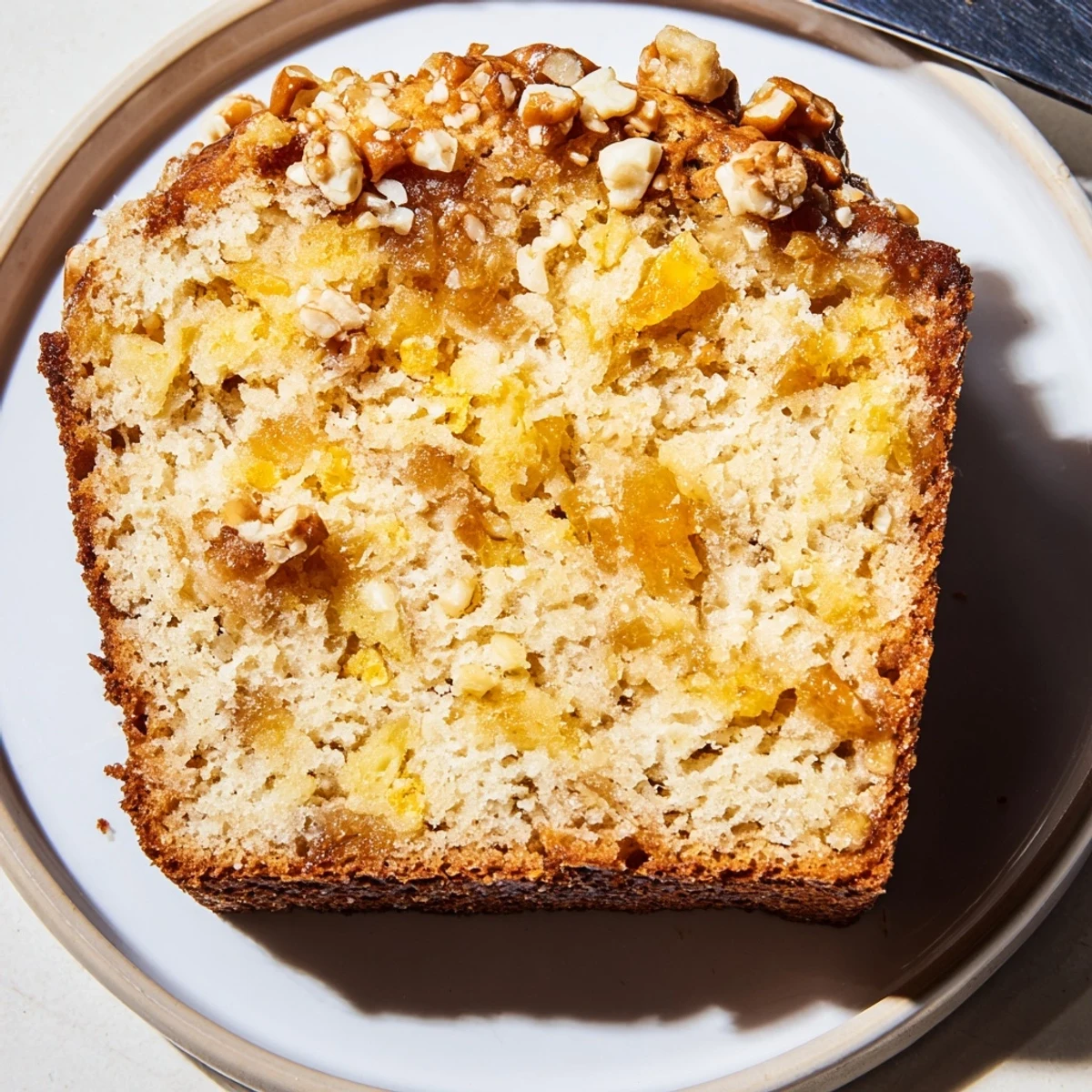 Warm Maple Ginger Cheddar Pretzel Muffin Loaf, perfect for breakfast or a cozy snack.