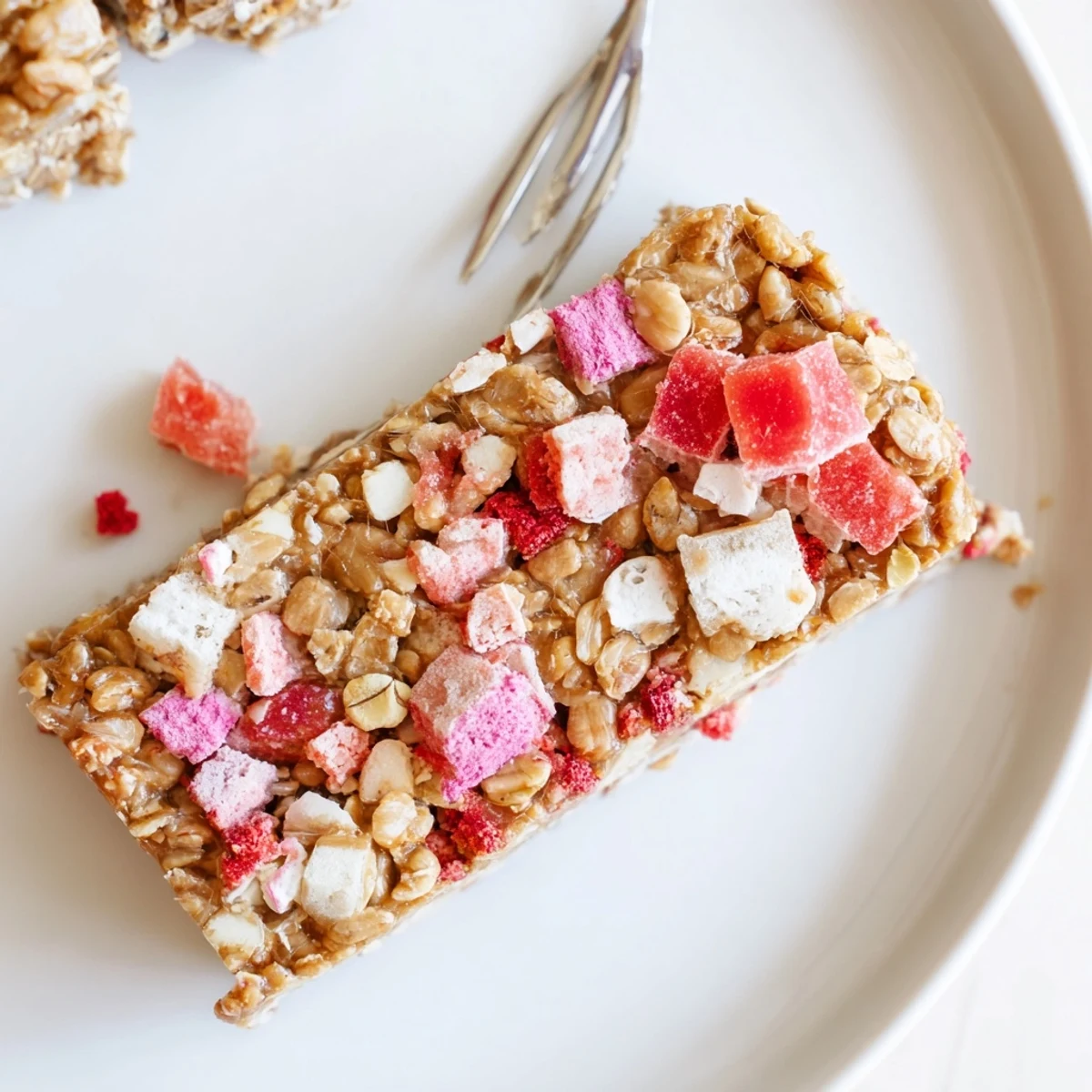 Delightful homemade gummies and freeze-dried candy transforming wholesome oat bars into fun treats.  