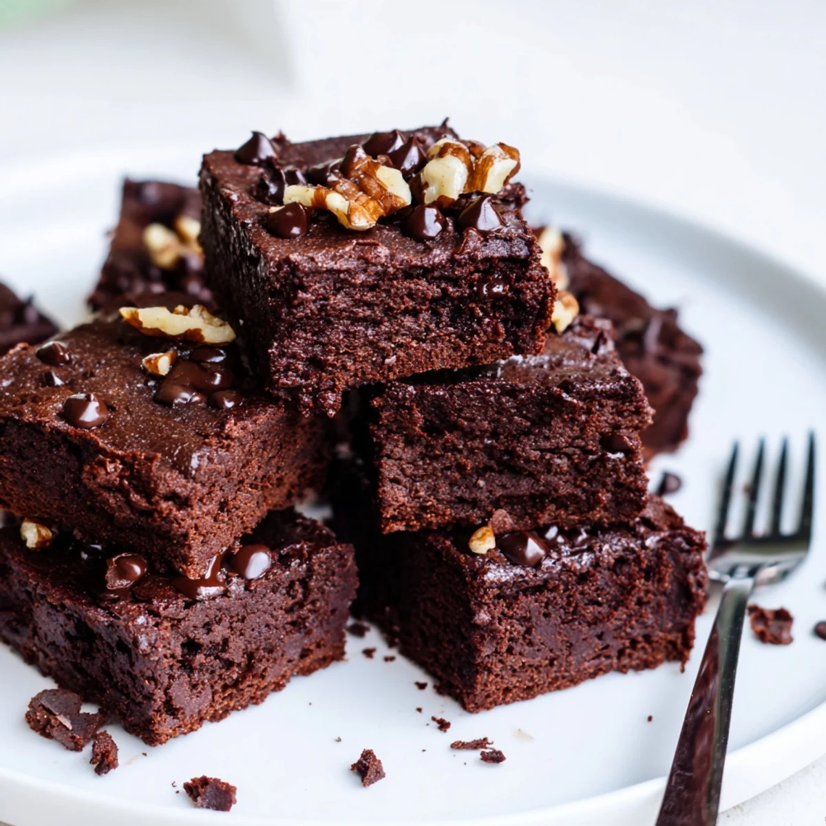 Rich and fudgy zero-waste brownies made from leftover nut-milk pulp.  
