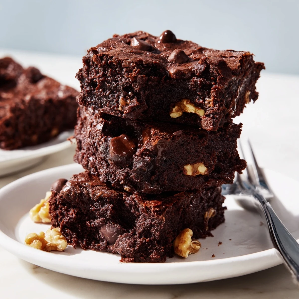 Decadent zero-waste brownies baked to perfection using nut-milk pulp leftovers.  
