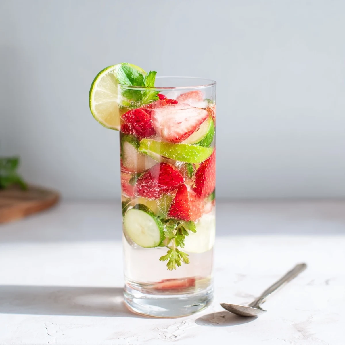 Refreshing water-based mocktails with vibrant fruit and mint for summer gatherings.  