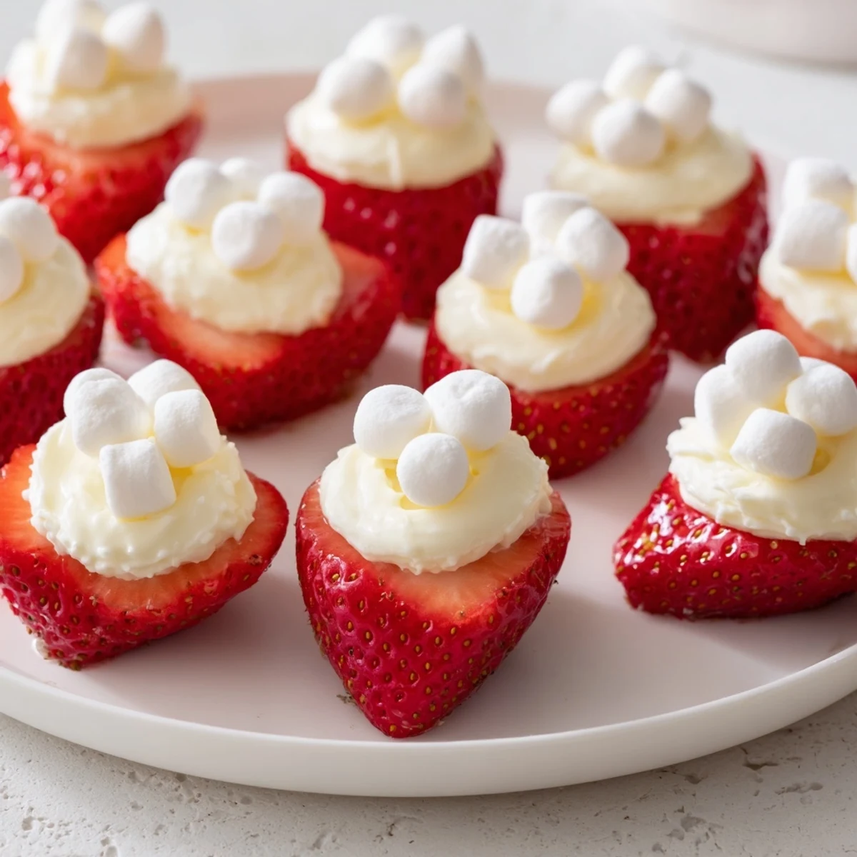 These adorable Air Fryer Santa Hat Strawberries boast a white chocolate trim and marshmallow pompom.