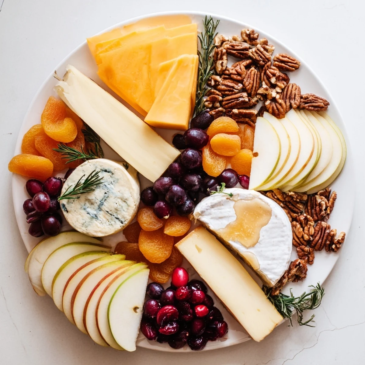 Festive Autumn Leaf Cheese Platter, showcasing creamy brie and cheddar, perfect for any fall gathering.