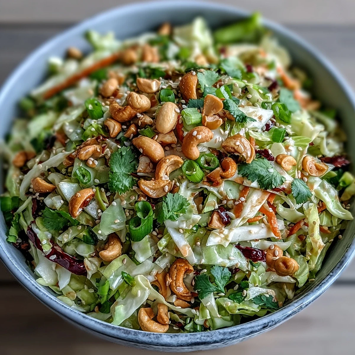 This crunchy vegan salad features crisp cabbage and peanuts, paired with grilled tofu for a light yet satisfying weeknight dinner.
