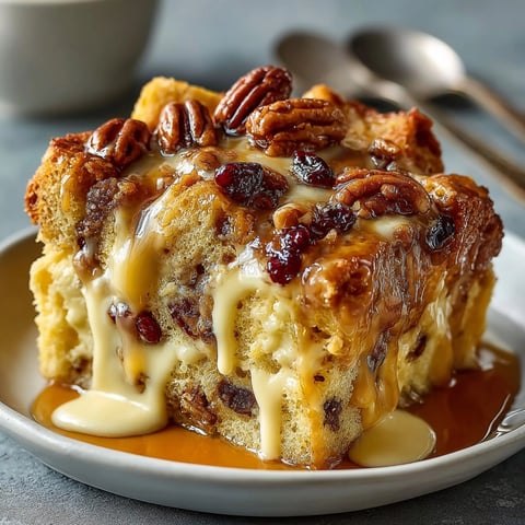 Southern Comfort Chaos Cake Biscuit Bread Pudding with golden crust, warm custard, and whiskey sauce.