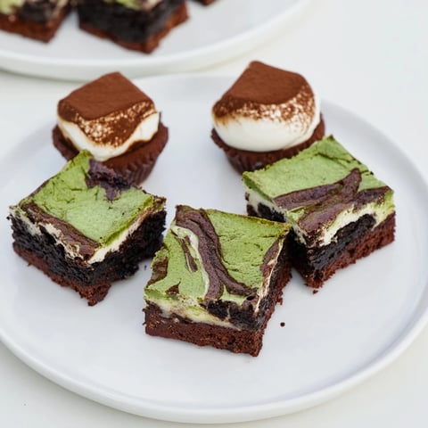 Indulge in rich matcha-miso brownies with a fudgy texture and unique flavor.