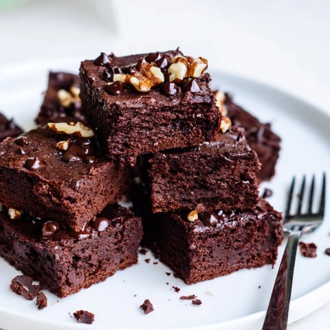 Rich and fudgy zero-waste brownies made from leftover nut-milk pulp.  
