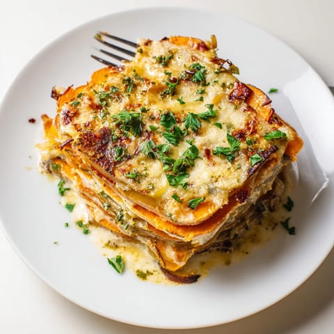 Creamy Cajun Sweet Potato Gratin baking dish, a flavorful Southern comfort food.