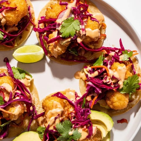 Tempura Cauliflower Taco Bites