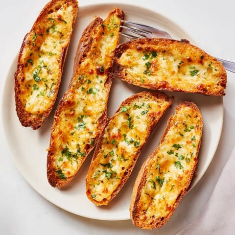 Flavor-packed Chili Cheese Garlic Bread Slices, ideal for parties or cozy snacks.  