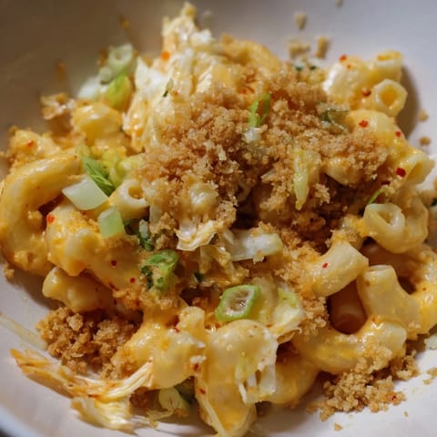 Spicy Kimchi Mac & Cheese