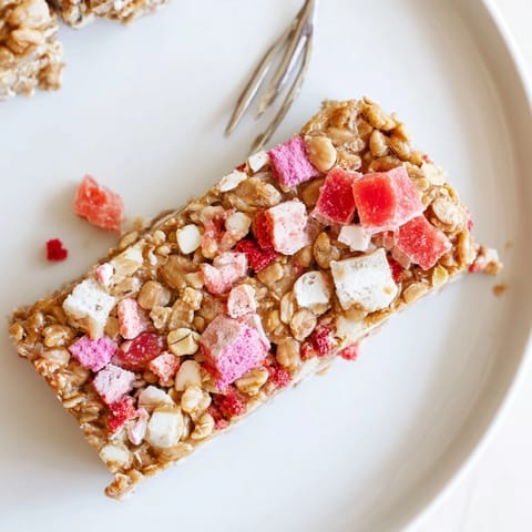 Delightful homemade gummies and freeze-dried candy transforming wholesome oat bars into fun treats.  