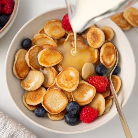 Mini Pancake Cereal Breakfast