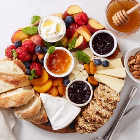 Delicious jam-infused brunch board perfect for lively gatherings with family and friends.  