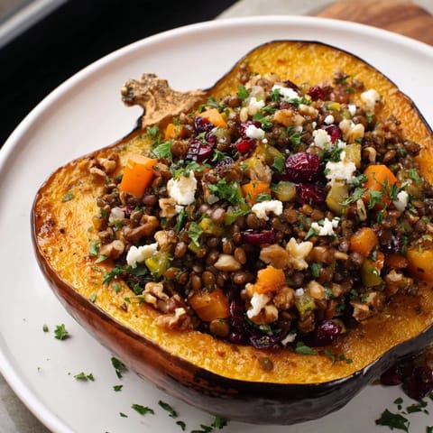 Lentil Walnut Acorn Squash