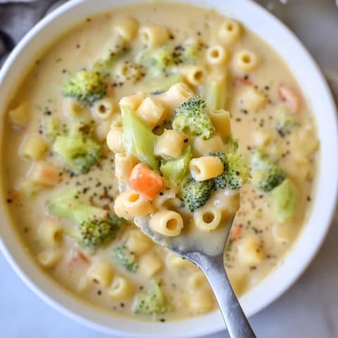 One-Pot Broccoli Cheddar Ditalini