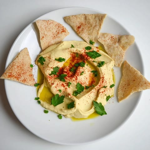 Enjoy The Sahara Dune: smooth, flavorful hummus "dunes" served with spiced pita chips.