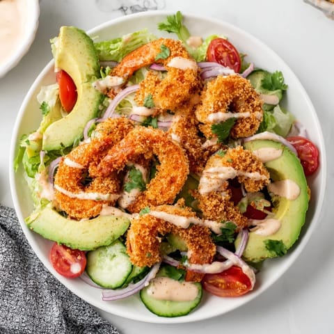 Spicy Crispy Shrimp Salad