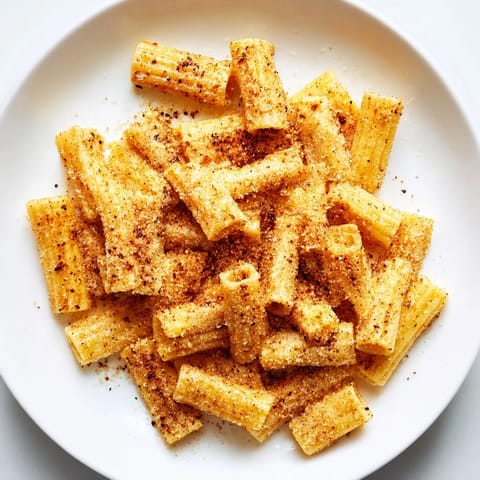 Close-up of golden brown Pasta Chips, ready to dip in marinara for a delightful snack.
