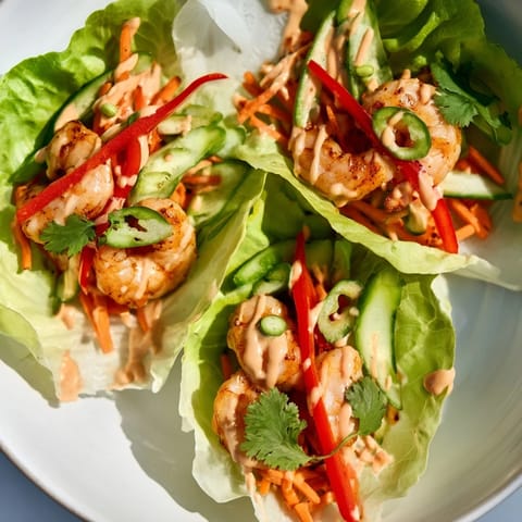 Fresh Spicy Shrimp Lettuce