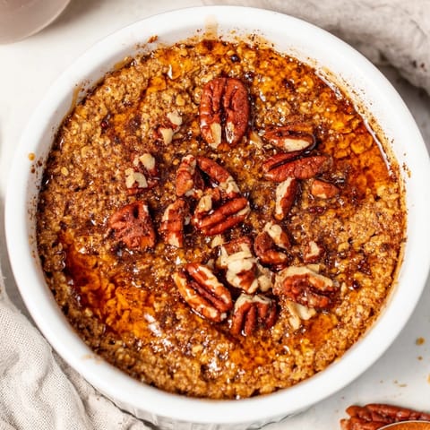Pumpkin Spice Baked Oats