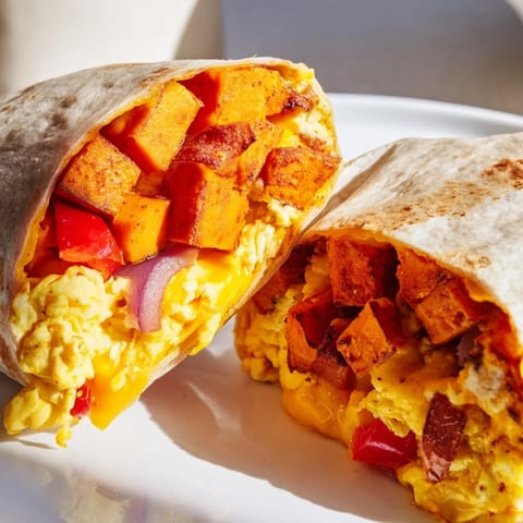 sweet potato breakfast burritos