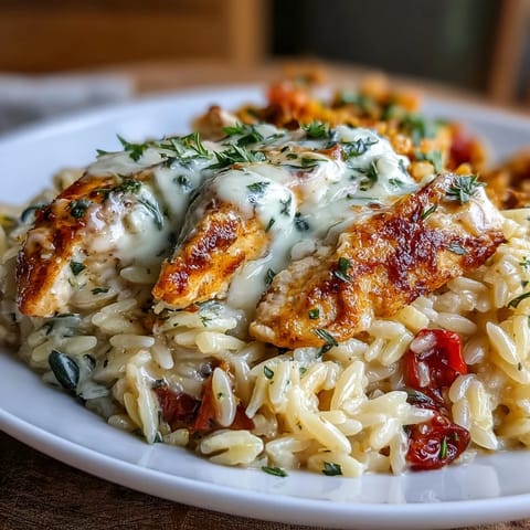Boursin Orzo Chicken Veggies