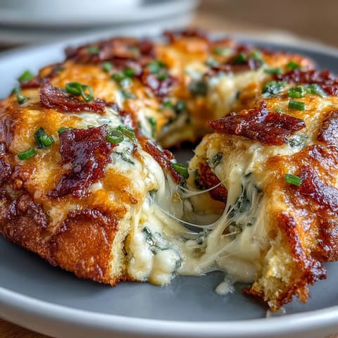 Golden, chewy bagels studded with melted cheddar and spicy jalapeños, baked for a high-protein breakfast or snack.  