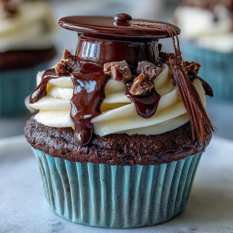 Simple Graduation Cupcakes Cap