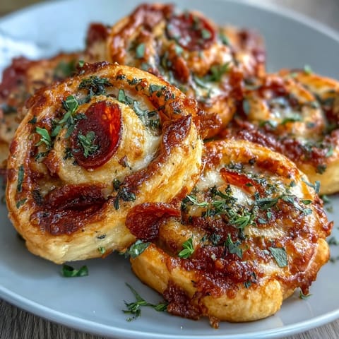 Pizza Pinwheels Pepperoni Mozzarella