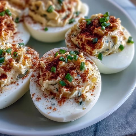 Classic Deviled Eggs Paprika Chives