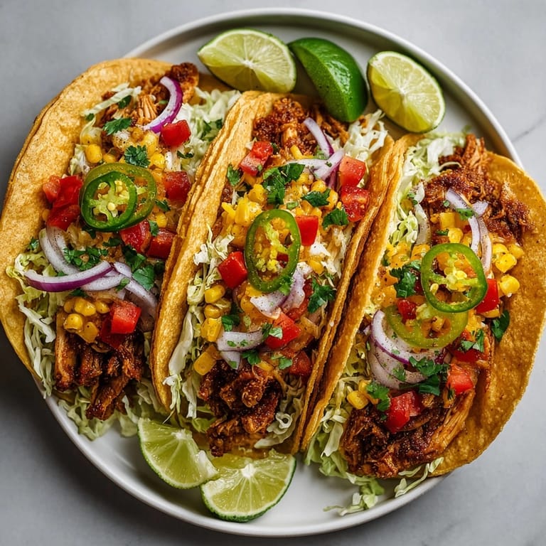 Grilled Southwest Spice Pickle Margarita Chicken Tacos served with lime wedges and cilantro on a rustic plate.