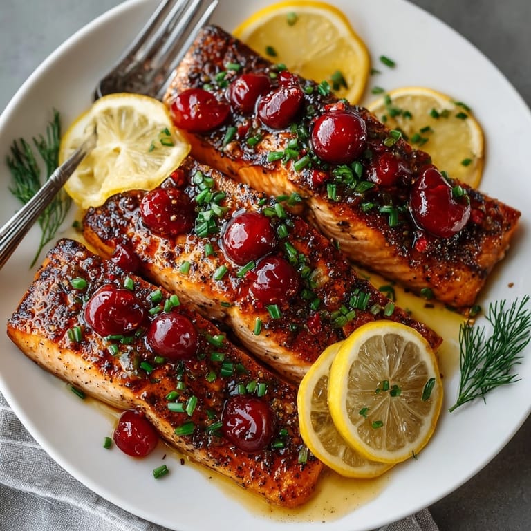 Juicy West Coast Cedar Plank Salmon with Cherry Glaze, smoky and tender, ready for summer dinner.