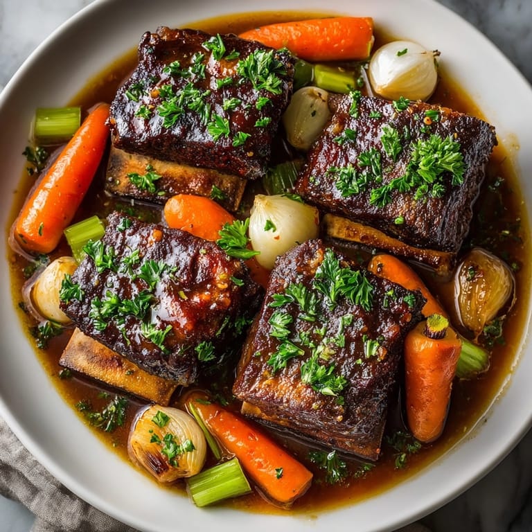 Oven-braised Rebel Float Root Beer Braised Short Ribs simmered until fall-off-the-bone, served family-style for comfort food.