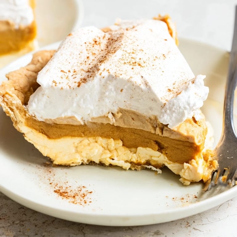 Irresistible butterscotch pumpkin cream pie, perfect for autumn gatherings and holiday celebrations.