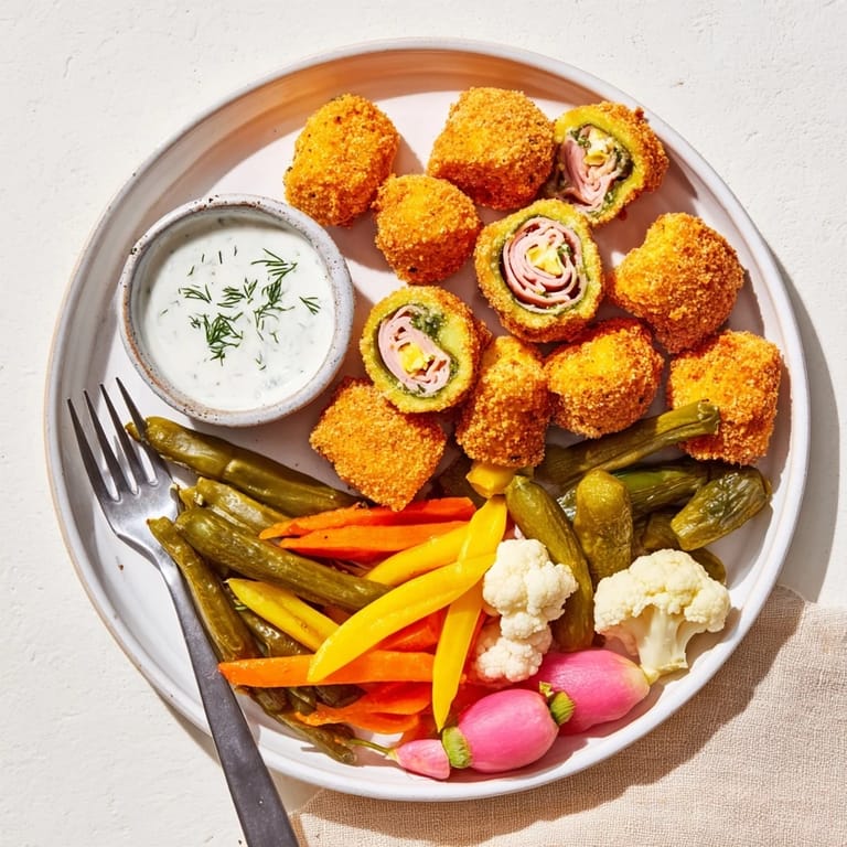 Delightful Pickle Lovers Meal featuring crunchy fried pickles and savory pickled bites.  