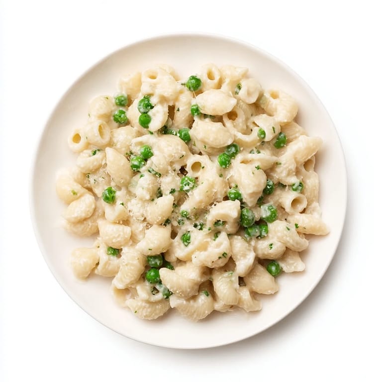 Enjoy this easy, home-cooked Macaroni & Peas; the perfect weeknight vegetarian pasta dish.