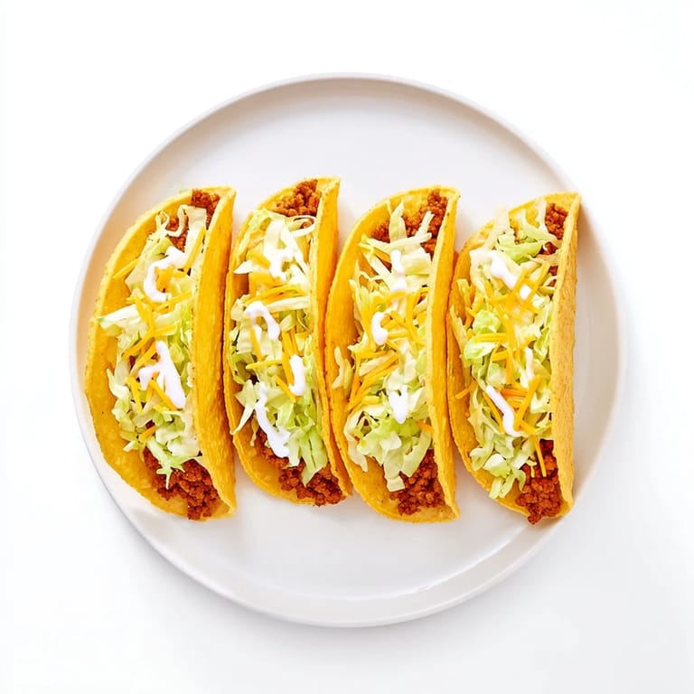 Homemade Cheesy Gordita Crunch tacos, ready to eat, feature melty cheese and fresh, crisp lettuce.