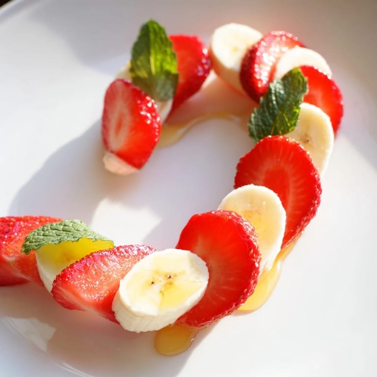 Sweet and colorful: homemade banana strawberry candy cane, ideal for kids' parties and quick treats.