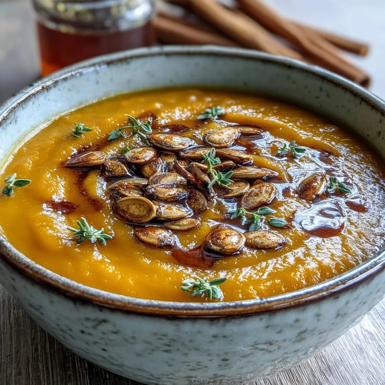 Easy butternut squash soup, rich and vegetarian, perfect for a cozy meal.