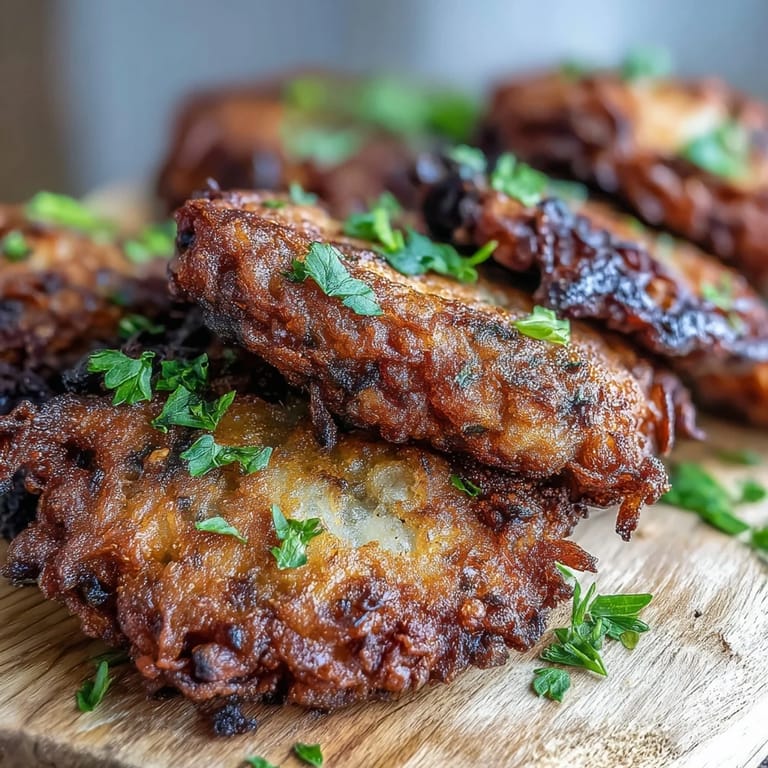 Southern-style Black-Eyed Pea Fritters are arranged on a platter with fresh cilantro and lime wedges nearby.