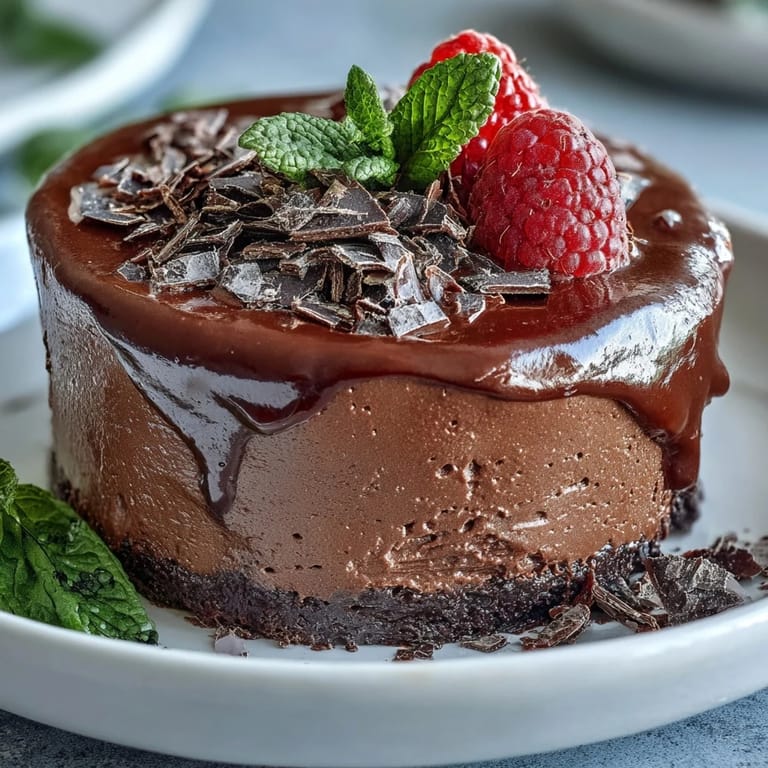 Creamy chocolate cottage cheese mousse cups served chilled, featuring a silky texture and deep cocoa flavor, perfect for healthy indulgence.